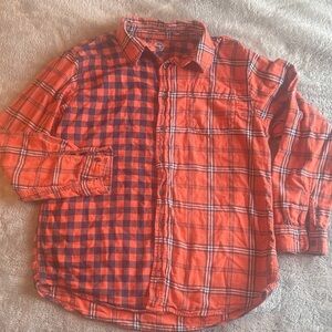 Wonder Nation Kids Dual Plaid Red Shirt